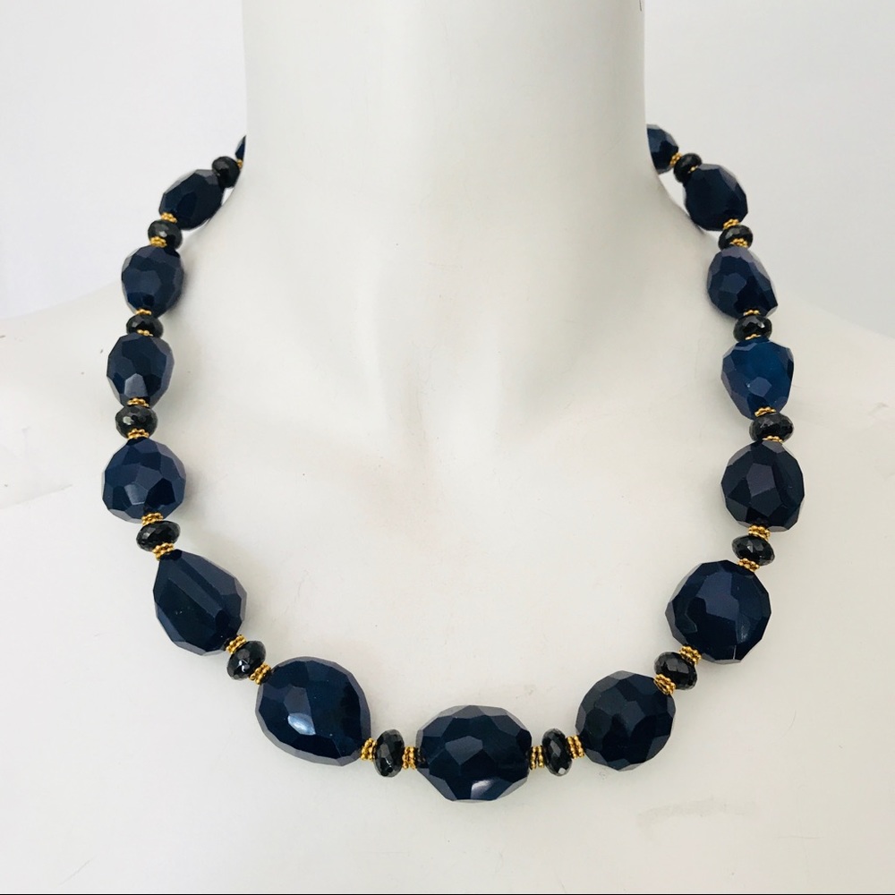 Sodolite Gemstone Nugget Necklace